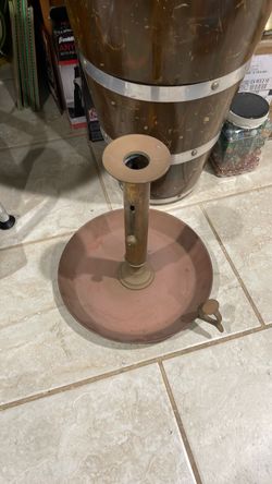 Very large vintage brass Chmberstick candle holder.