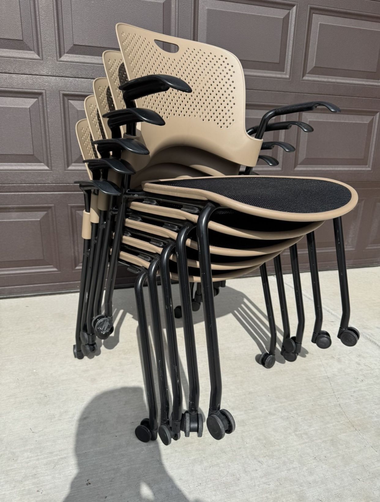 Herman Miller Caper Rolling Conference/Stacking /Guest /Office