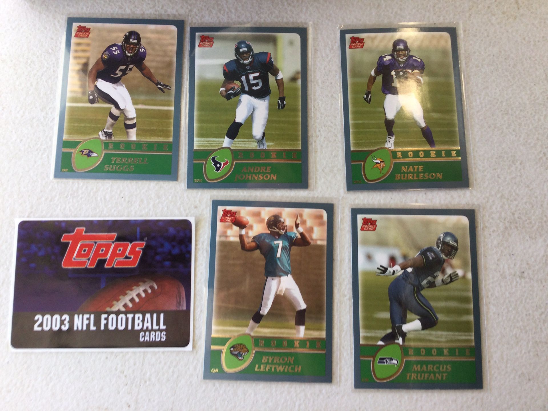 2003 Topps Football Complete Set With Checklists