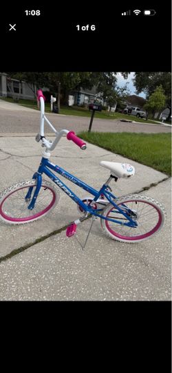 Huffy 20" Sea Star Kids' Bike, Fits Riders 44" - 56", Blue/Pink, Youth, Girls