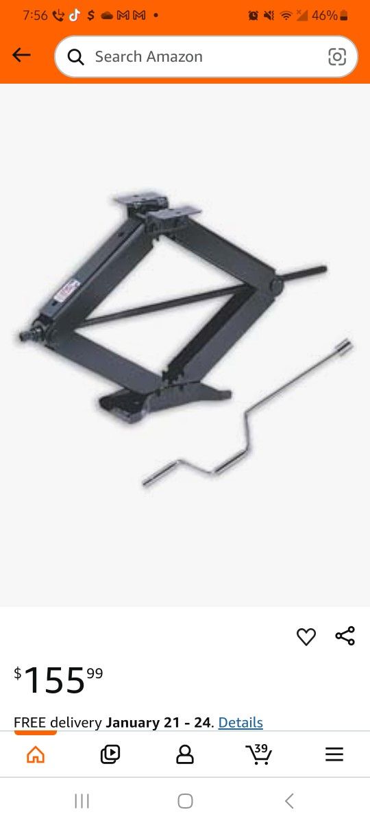 Brand: BAL5.0 5.0 out of 5 stars (6)
BAL Scissor Jack 30" Lift 5000 LBS - 2 Pack