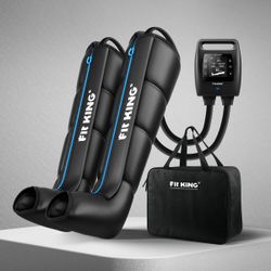 FIT KING Recovery Power Pro Full Leg Compression Massage Boots