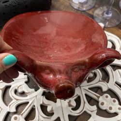 Pig Fruit Bowl 12” Long