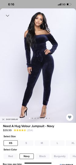 Red Fashion Nova Jumpsuit