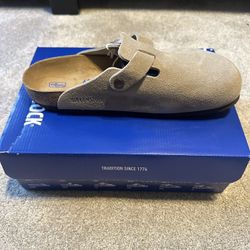 Birkenstock Boston Wide Clogs Taupe Size M9