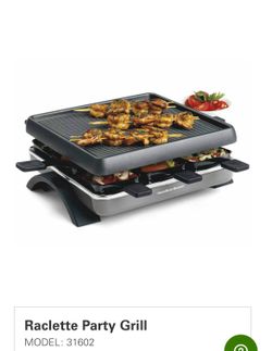 Hamilton Beach Raclette Party Grill, modelo 31602.