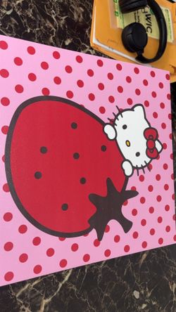 Mickey Mouse picture frame & light up hello kitty picture frame.4 hello kitty canvas
