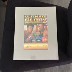 Framed Front Row Fight Julio Cesar Chavez And Oscar De La Hoya 