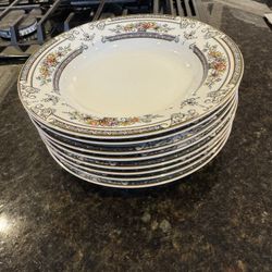 Mikasa Cambridge L9015 Set Of 8 Rimmed Soup Salad Bowls 8 1/2" Japan