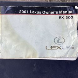 2001 Lexus RX300 Owner’s Manual