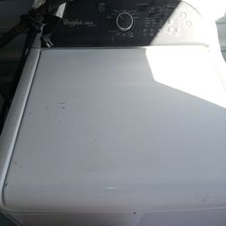 Washer and dryer white