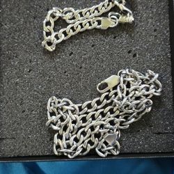 Lynx Stainless Steel Chain And Bracelet