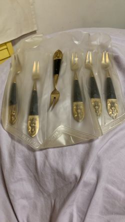 Pair of Vintage  Brass & Ebony