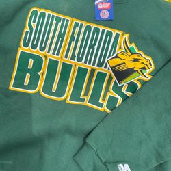 Vintage Starter Brand Crewneck Sweatshirt University Of South Florida Bulls