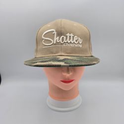 Shatter Clothing Tan With Camo Bill Adjustable Snapback Hat