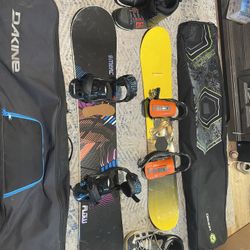 Snowboards/bindings/boots/bags