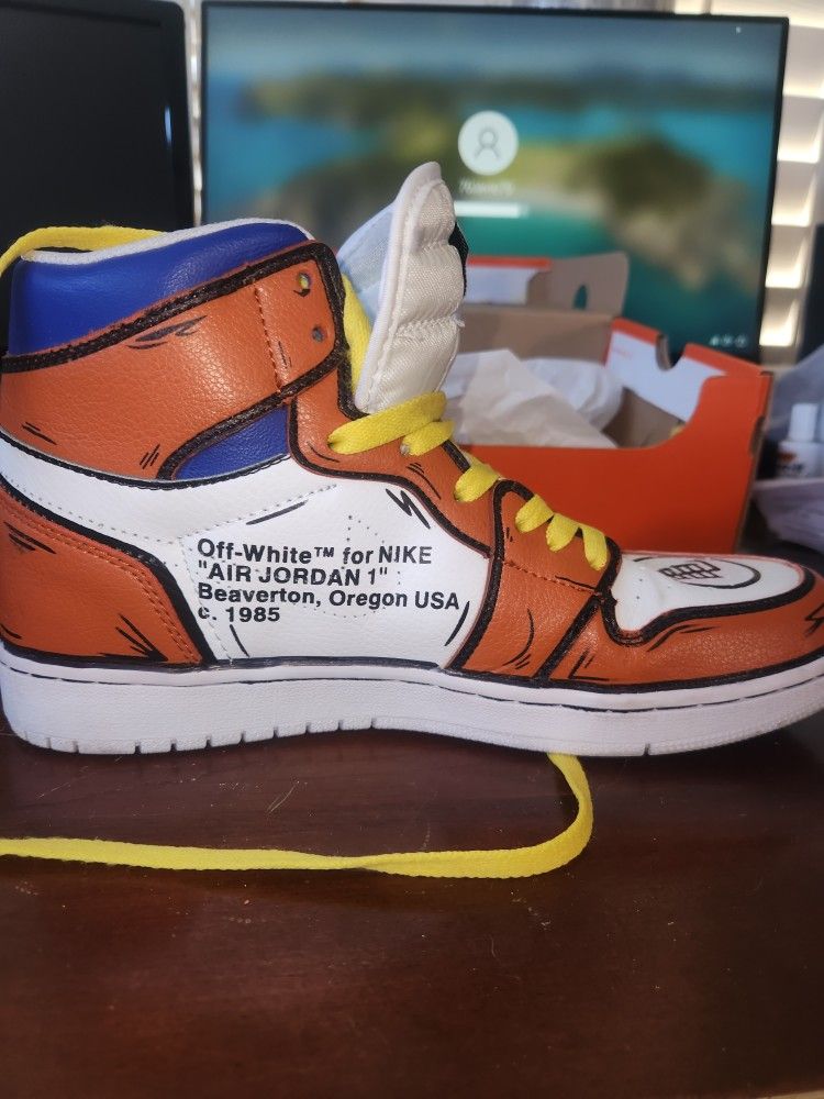 2019 Air Jordan High Goku Orange White Black Blue Yellow