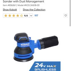 Kobalt Random Sander Tool