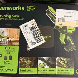 Greenworks 6” Pruning Saw