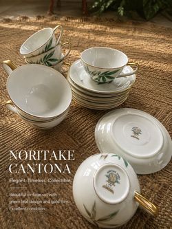 Vintage Noritake Canton #5027 China – Service for 8 + Teacups