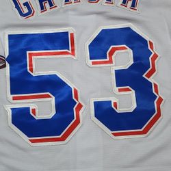 Texas Rangers men's and women's baseball uniforms Texas Rangers 53# Carcia plus size embroidered jerseys