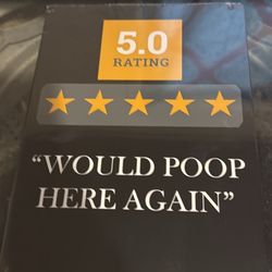 Would Poop Here Again Sign