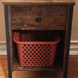 Side Table 2/drawer & Storage Basket 