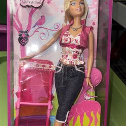 New In Box Barbie Birdwatching Doll
