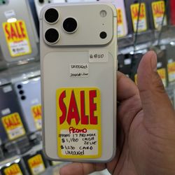 iPhone 17 Pro Max Unlocked 256GB  Only $80 Down 