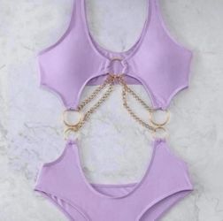 Women’s one piece purple bikini