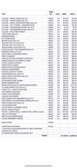 HUGE Christmas Village For Sale (Heritage Village Collection)