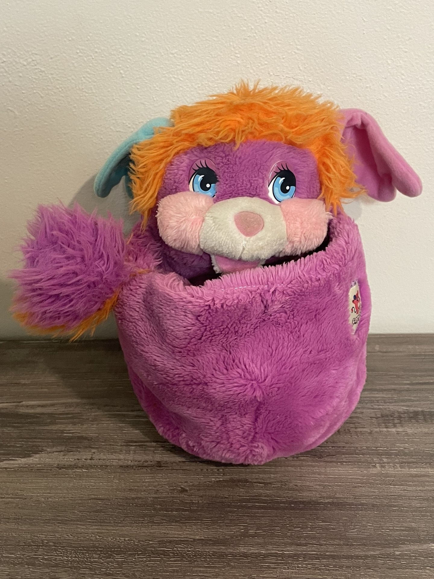PANCAKE RARE 1986 VINTAGE POPPLES Pancake PURPLE 15" POPPLE PLUSH