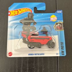 Hot Wheels Honda Motocompo Short Card
