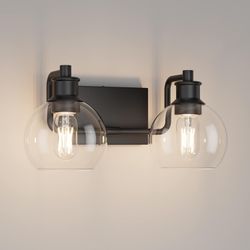 Tipace 2 Lights Industrial Bathroom Vanity Light Fixture