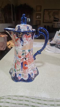 Vintage Japanese Porcelain Chocolate Pot