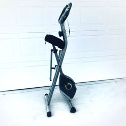 Exercise Bike Bicycle Folding Upright Wide Seat