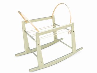 Vintage Wooden Rocking Bassinet Stand
