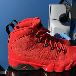 Chile Red Jordan 9s Worn Once Size 10.5