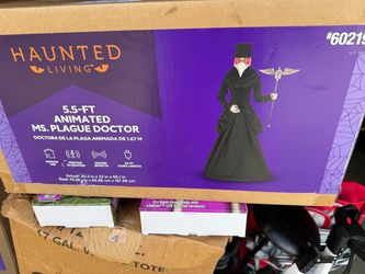 Haunted Living 5.5-ft Ms Plague Doctor Motion Activated Lighted Animatronic