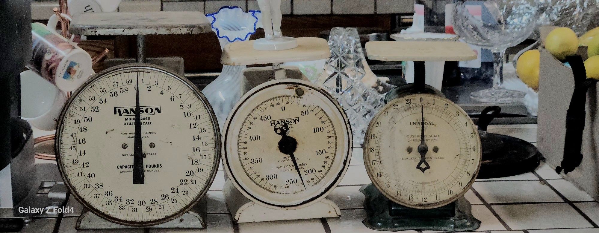 3  Antique Scales  Hanson & Universal  