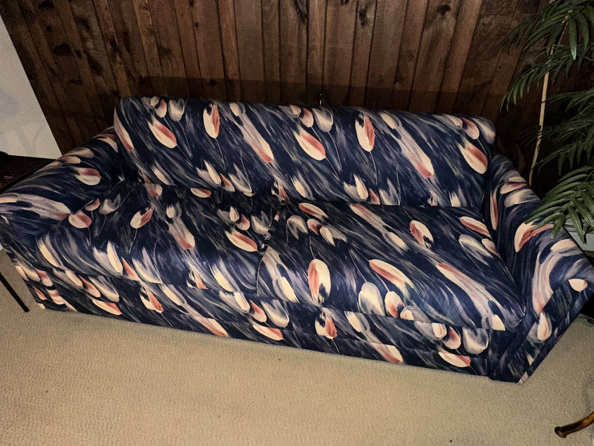 1970s Vintage Floral Sofa Bed by Castro Convertibles