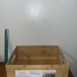 Bamboo Medium Bin Box 