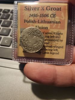 1495 Silver Polish-Lithuanian 1/2 Groat