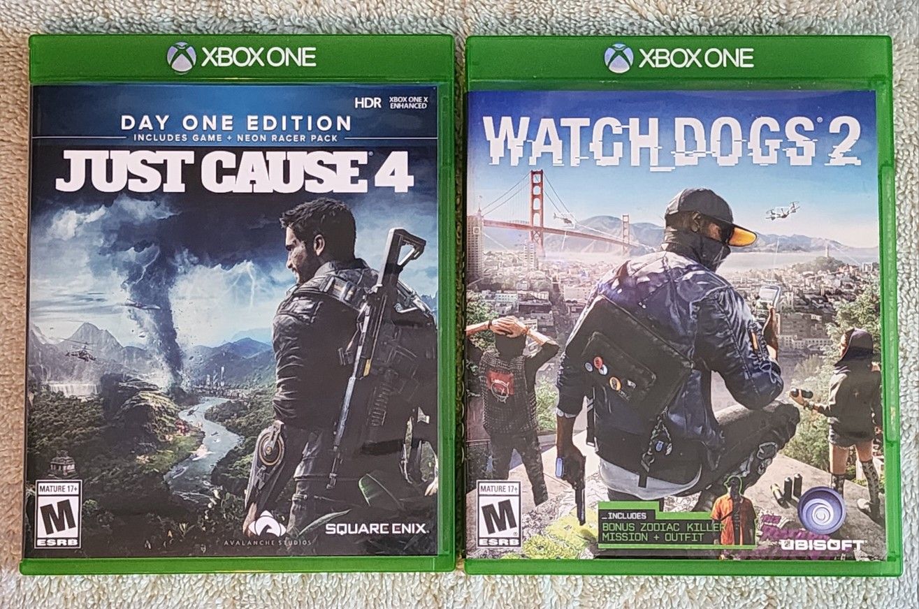 Just Cause 4 & Watch Dogs 2 Xbox One