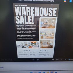 HUGE UPSCALE WAREHOUSE FURNITURE SALE