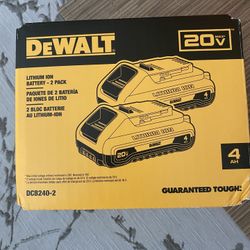 DEWALT 20V MAX Lithium-Ion 4.0Ah Battery (2 -Pack)