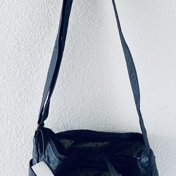 Leather  Black  Crossbody purse   