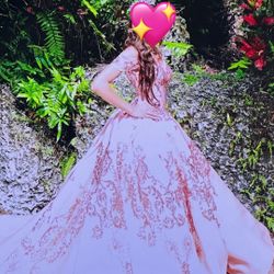 Rose Gold Quince Dress 