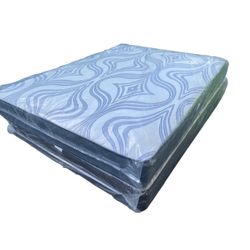 Queen Size Double Sides 9” Thick With Box Spring Brand New Delivery 🚚 Available 