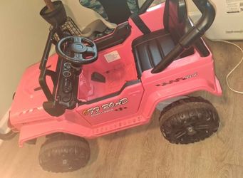 Pink Kids Ride-On Off Road 4x4 Jeep